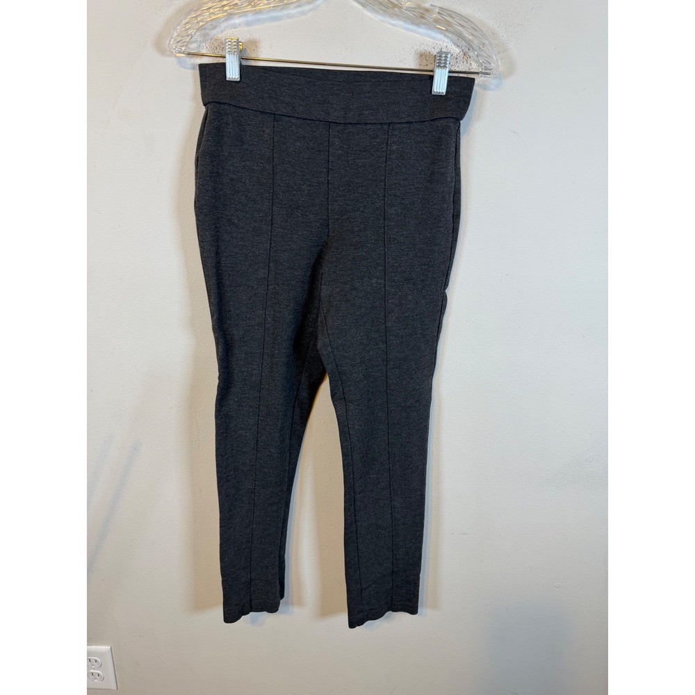 Anne Klein Womens Tregging Skinny Ponte Knit Pants Charcoal Gray Size S
